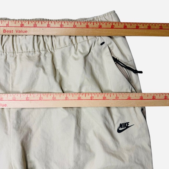 Nike Tech Pack Pants Men Large Beige Utility Cargo Zip Pockets Belted DM5547-206 - Picture 10 of 16